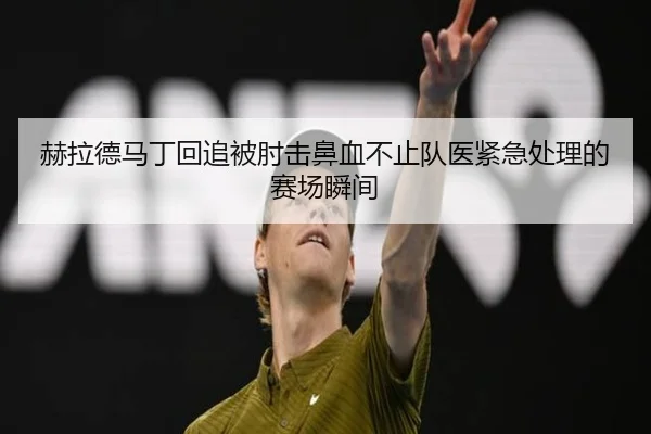 赫拉德马丁回追被肘击鼻血不止队医紧急处理的赛场瞬间 | LEJINGSPORTS